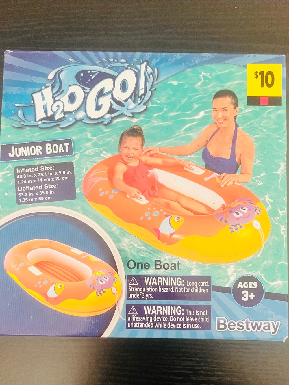 Bestway H2OGO! Kids Orange and Yellow Junior Boat 🐝